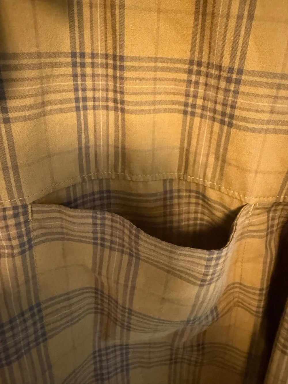 5.11 Tactical Men's Mustard Plaid Button-Down Shirt - Picture 5 of 8